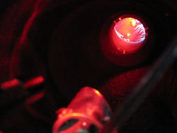 Super Bright, Clip-on, Push-Button Red LED Flashlight